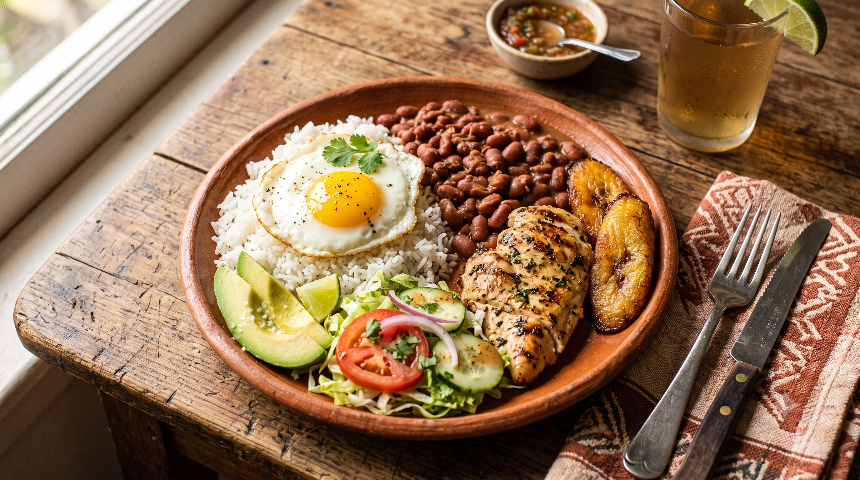 Almuerzo casero colombiano